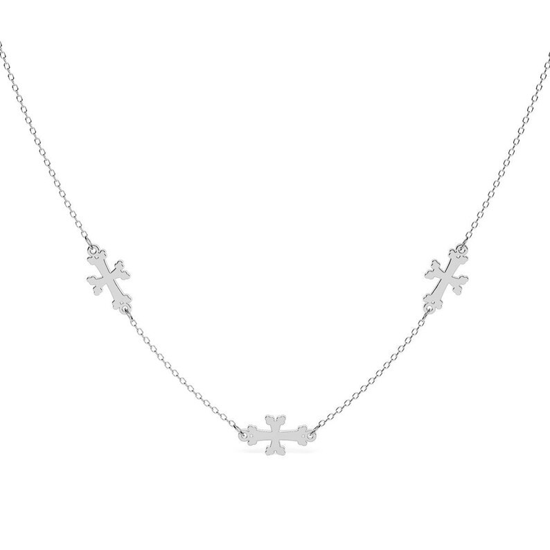 Multiple Mini Armenian Cross Necklace - Etsy | Etsy (US)