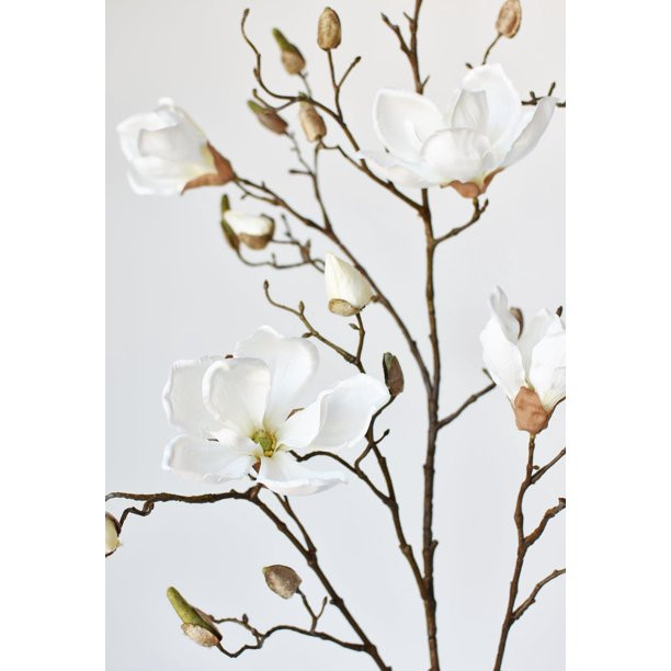 40" Faux Magnolia Branch Stem | Walmart (US)