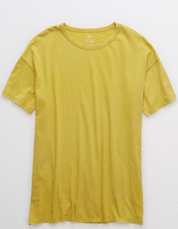 Aerie Boyfriend Distressed Oversized T-Shirt | American Eagle Outfitters (US & CA)