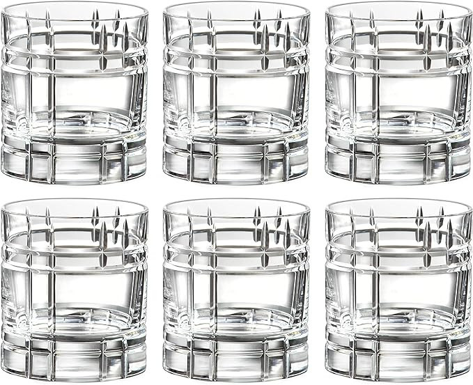 Barski Tumbler Glass - Double Old Fashioned - Set of 6 - Glasses - Designed DOF Crystal Glass Tum... | Amazon (US)