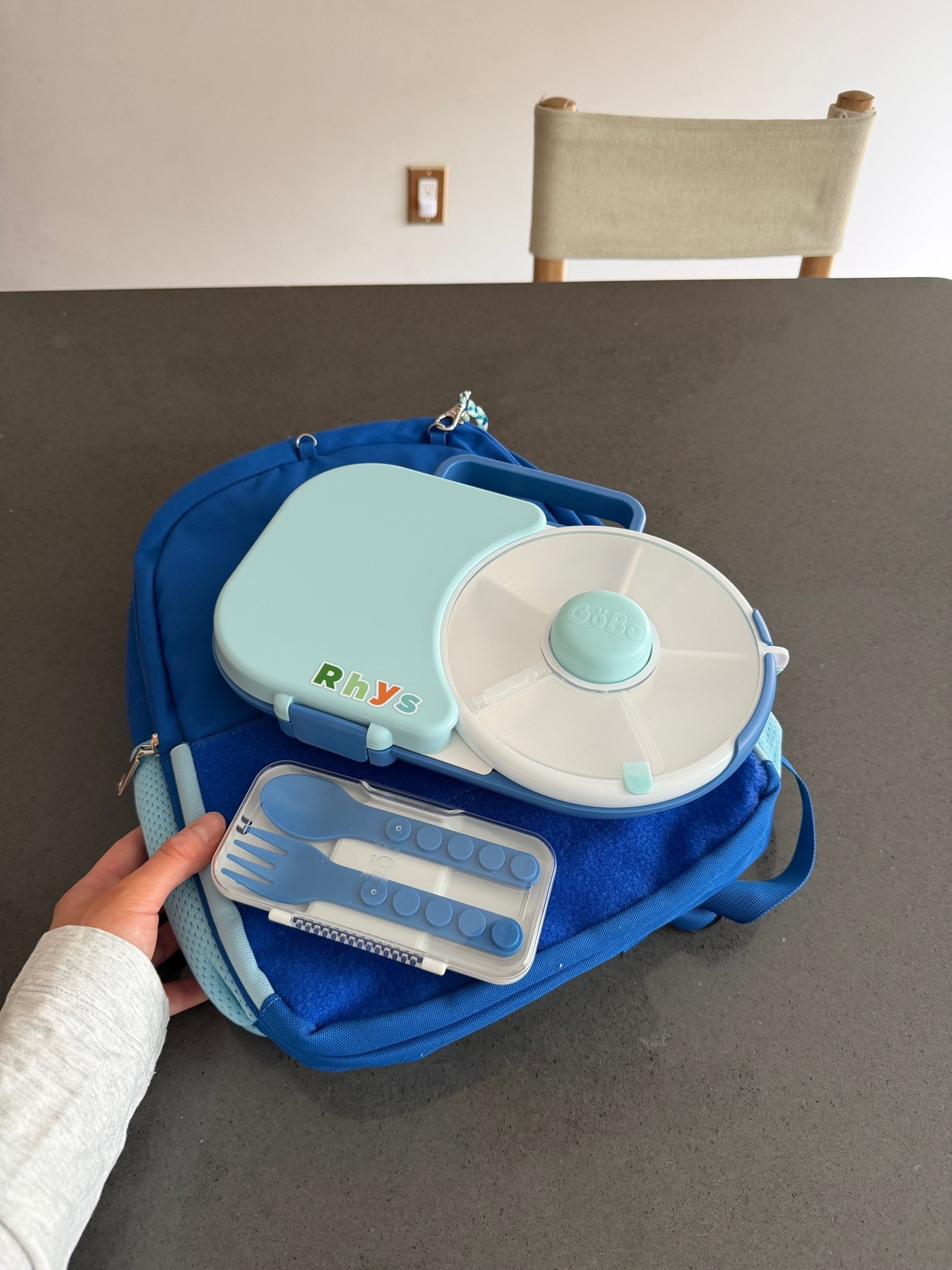 To my snack spinner loving moms - did you know they make a lunchbox now! So perfect for daycare lunch or just a lunch in the car or out at the park or zoo etc. it comes with the stickers too and they are water and wash proof!
