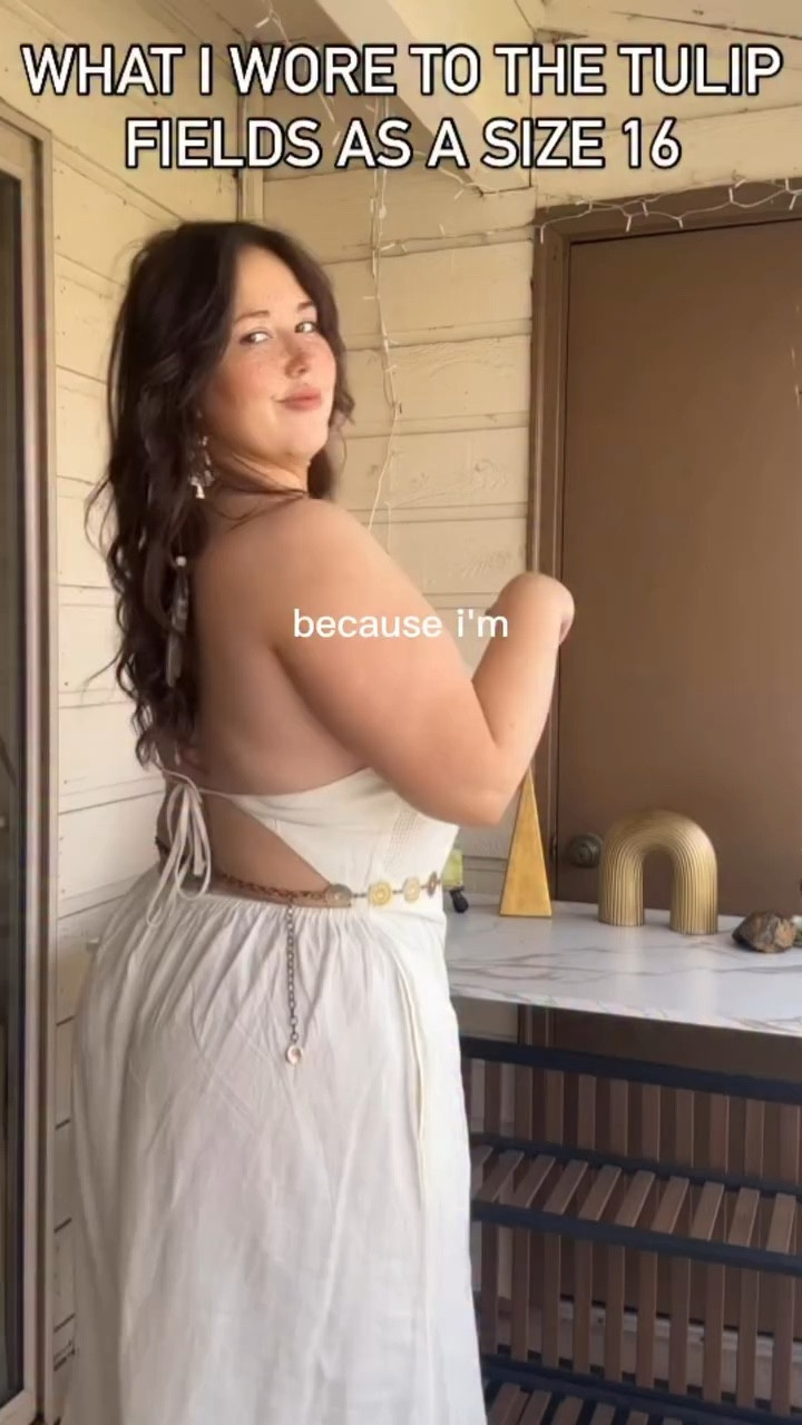 Comment VIBES for this cotton dress info! 
- up to size 4xl and on sale for 40.00 right now 

#tulipfestival #plussizestyles #targetdress #midsizefashion #springoutfit