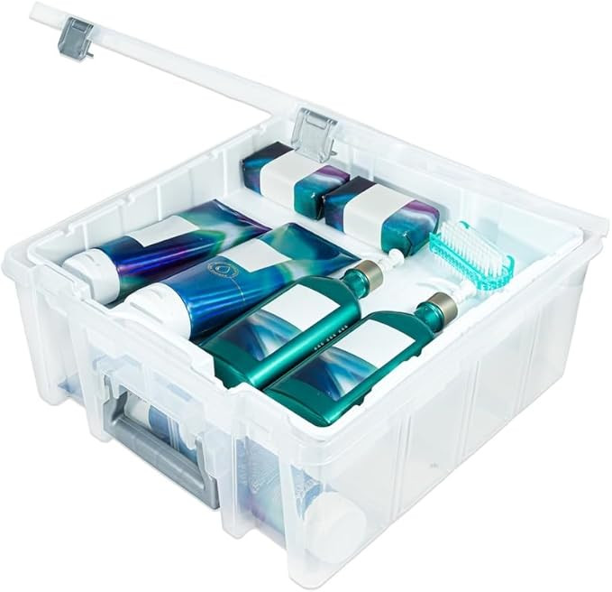 AB Designs 6899ABD Super Satchel Double Deep with Lift-Out Tray and Removable Dividers, Stackable... | Amazon (CA)