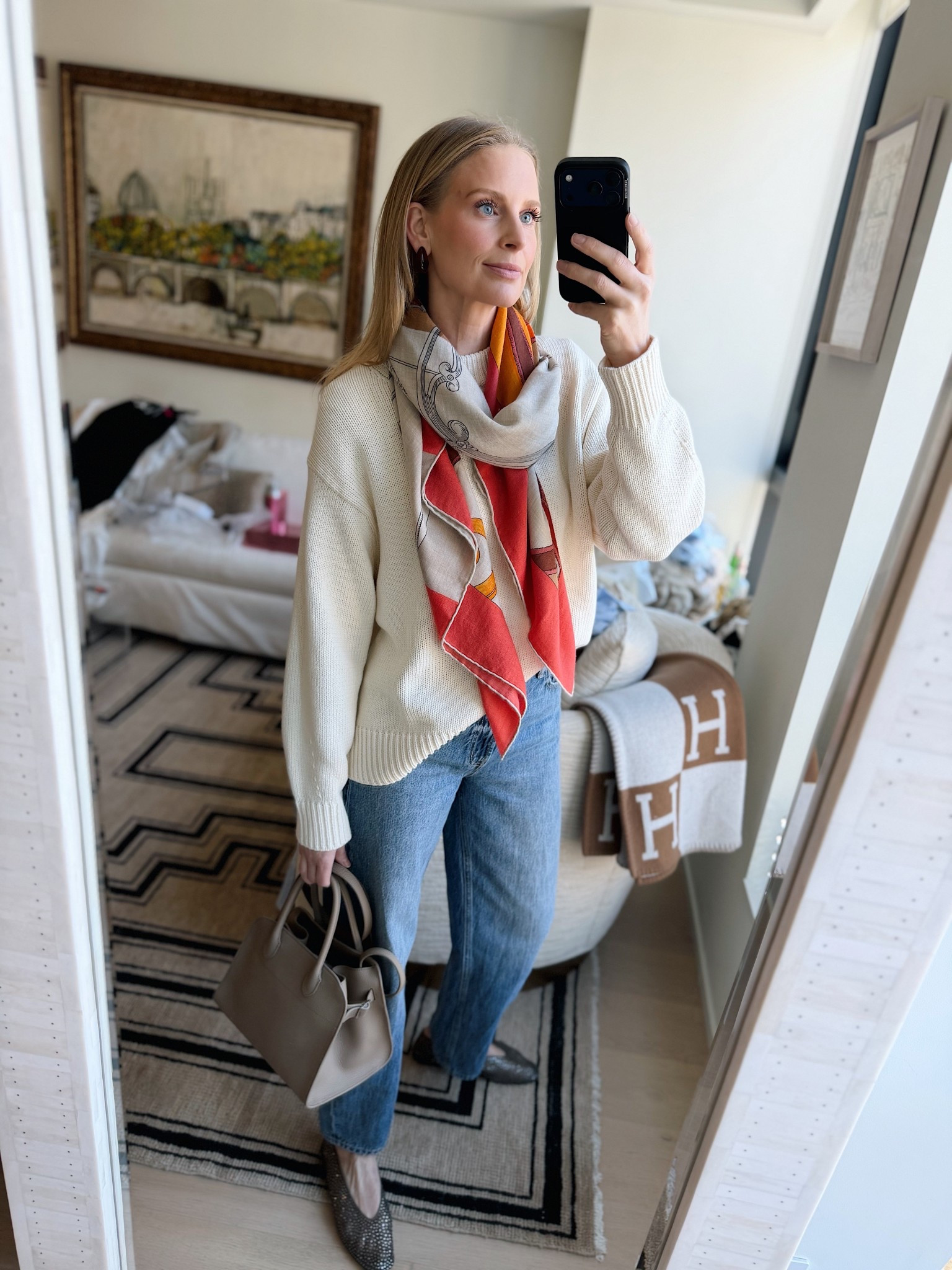 Today’s look! Scarf is old Hermes 🫶🏻

#LTKootd