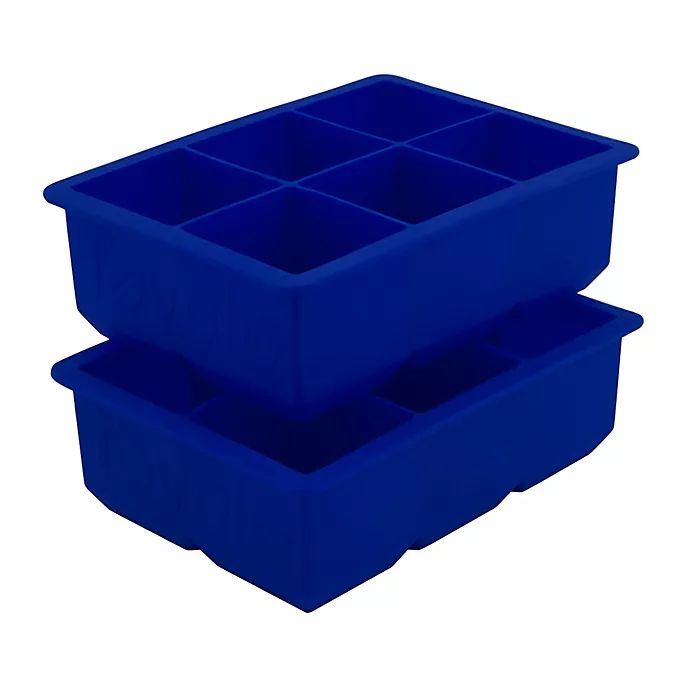 Tovolo® Silicone King Ice Cube Trays in Blue (Set of 2) | Bed Bath & Beyond