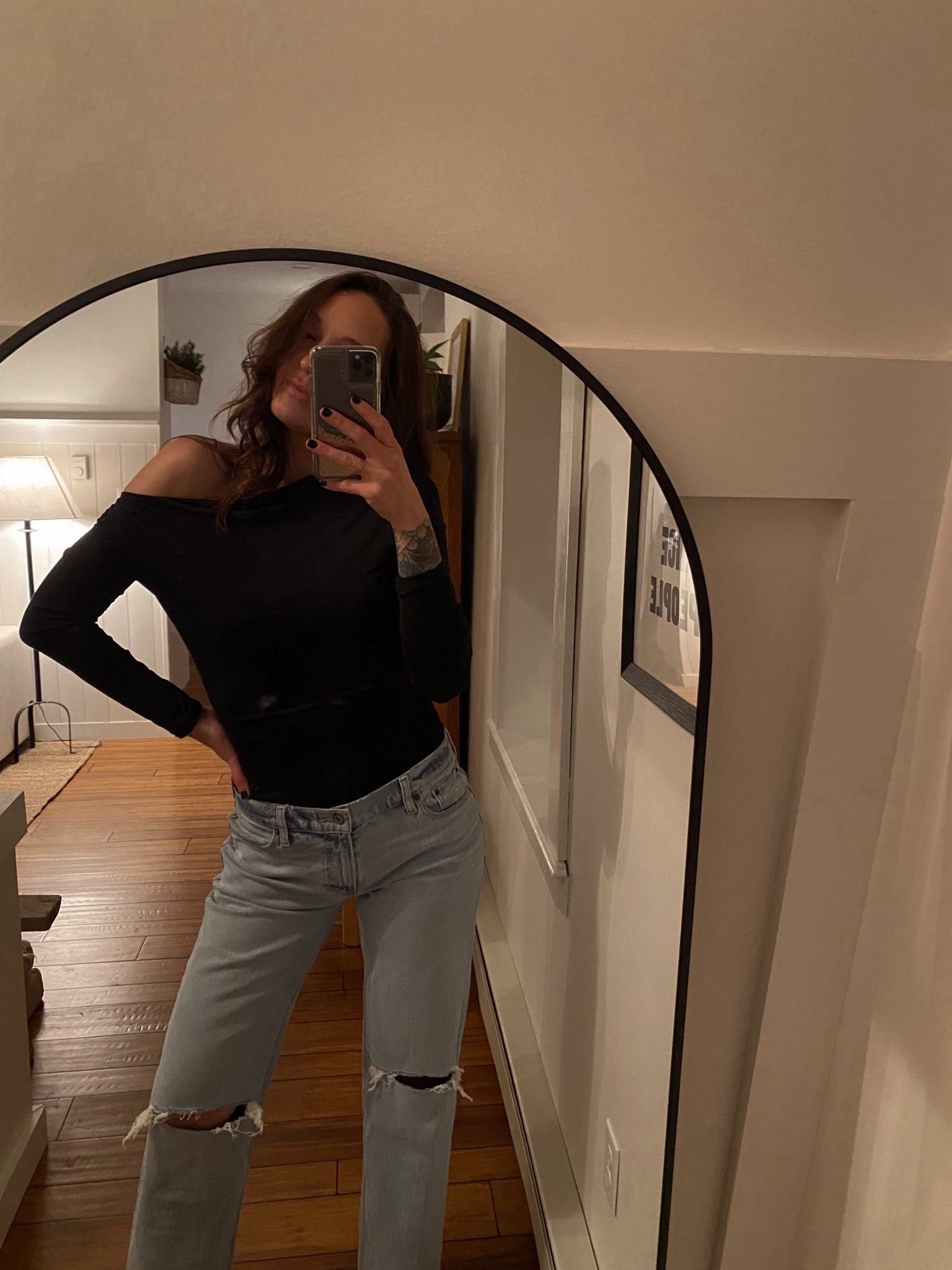 Bodysuit 🖤 wearing size medium 
Favorite jeans! Wearing size 2/26

#LTKstyletip #LTKfindsunder100 #LTKsalealert