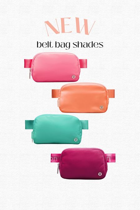 The spring shades in the Lululemon belt bag!