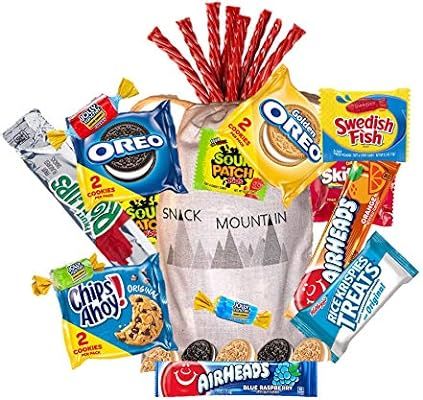 Snack Mountain Care Pack Treat Bag (20 Count) Airheads, Oreo Cookies, Chips Ahoy, Rice Krispy, Tw... | Amazon (US)