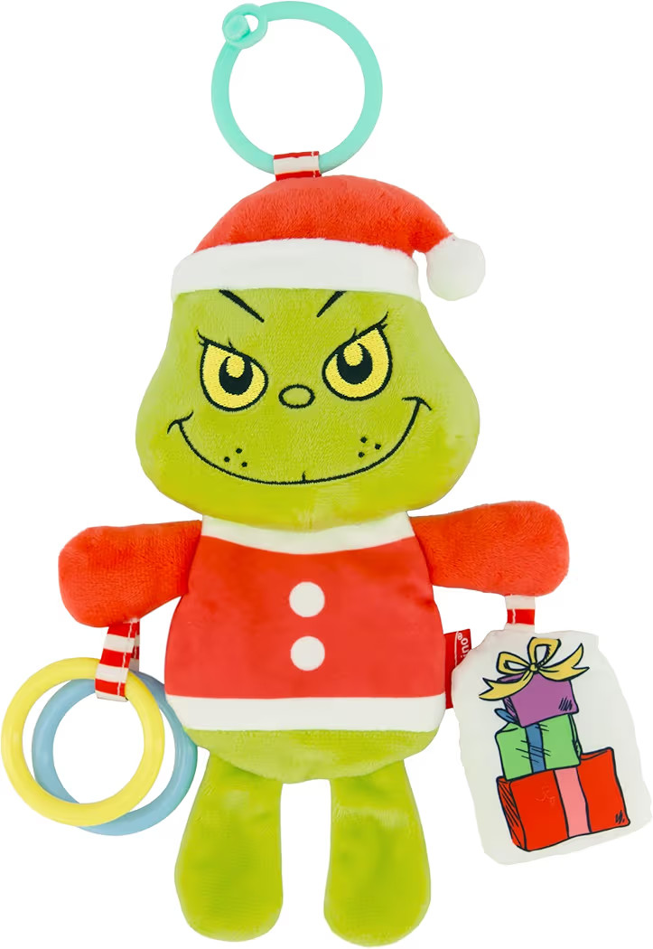 Infantino Activity Pal The Grinch, Baby Sensory Clip-On Toy with Crinkle Body, Rattling Presents ... | Amazon (US)