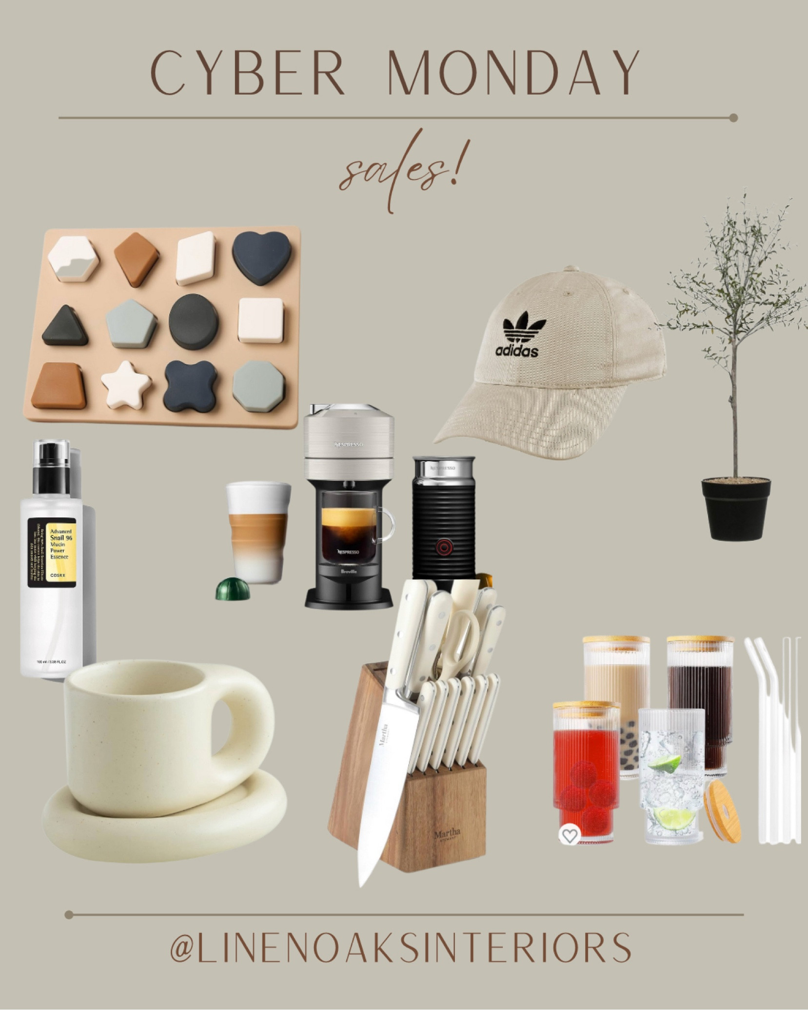 Amazon cyber Monday sales!
Amazon finds
Amazon home finds
Knives, mugs, snail cream, puzzles, coffee machine, nespresso, olive tree, hat , glasses 

#LTKhome #LTKsalealert #LTKCyberWeek