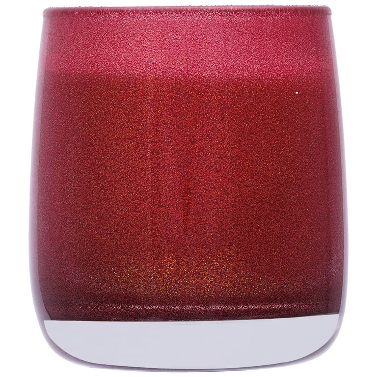 Better Homes & Gardens Wood 1-Wick Holiday Scented Glitter Jar Candle, Red Cranberry and Cherry, ... | Walmart (US)
