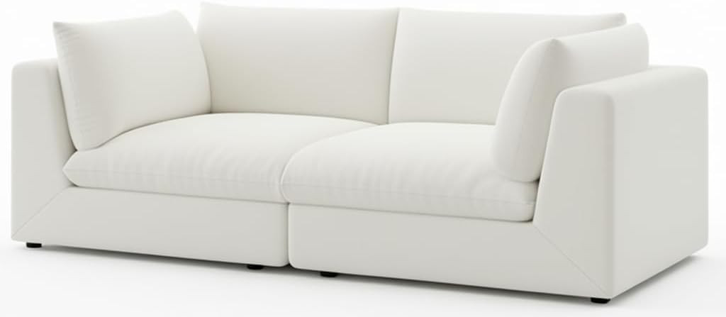 Fajiani Oversized Modular Sectional Sofa,Cloud Couch Deep Seat Sofa Cushion Covers Removable, Ove... | Amazon (US)