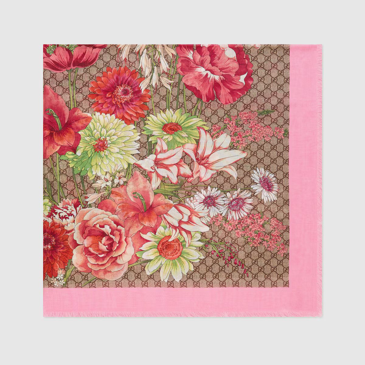 Spring bouquet modal silk shawl | Gucci (US)