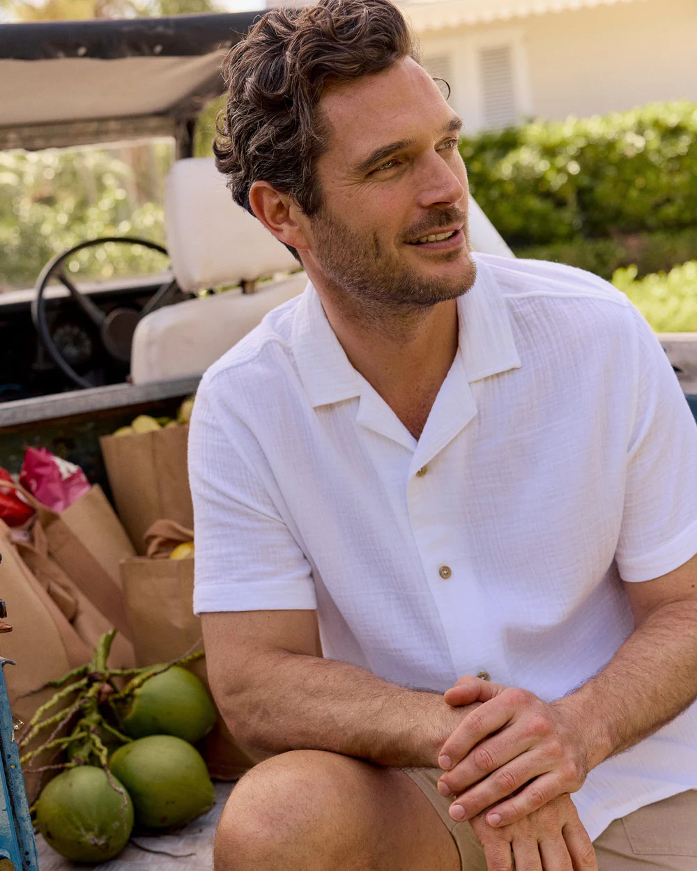 Windrift Double Cloth Short Sleeve Camp Shirt | Southern Tide