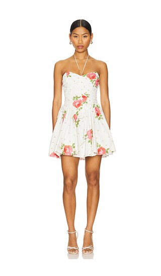 Rosebud Corset Mini Dress in White | Revolve Clothing (Global)