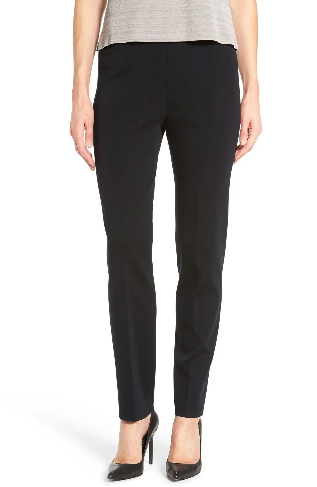 Ming Wang Pull-On Knit Pants, Size Small in Black at Nordstrom | Nordstrom