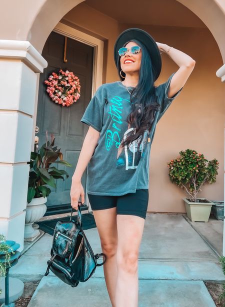 Summer Concerts & temps are finally are here! Biker shorts and oversized T-Shirts are my jam! It’s a comfy outfit that still looks chic, while singing into the night! ✌🏼☀️🌴

#LTKtravel #LTKSeasonal #LTKstyletip