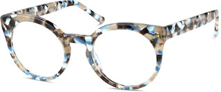 Blue Tortoiseshell Round Glasses #4438339 | Zenni Optical | Zenni Optical (US & CA)