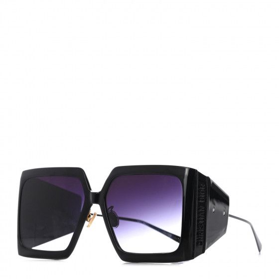 CHRISTIAN DIOR DiorSolar S1U Sunglasses Black | Fashionphile