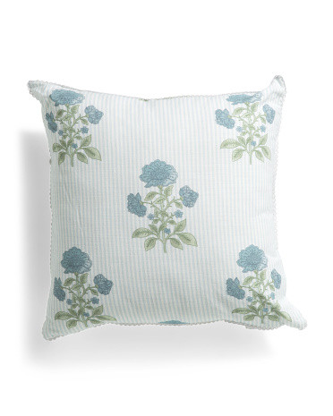 20x20 Painted Block Print Stripe Pillow | TJ Maxx