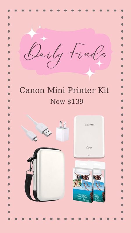 Canon Mini Printer Kit

Black Friday, Amazon deal, Amazon find, stocking stuffer, gifts for her, printer, photographer, pictures, photo


#LTKGiftGuide #LTKCyberWeek #LTKHoliday