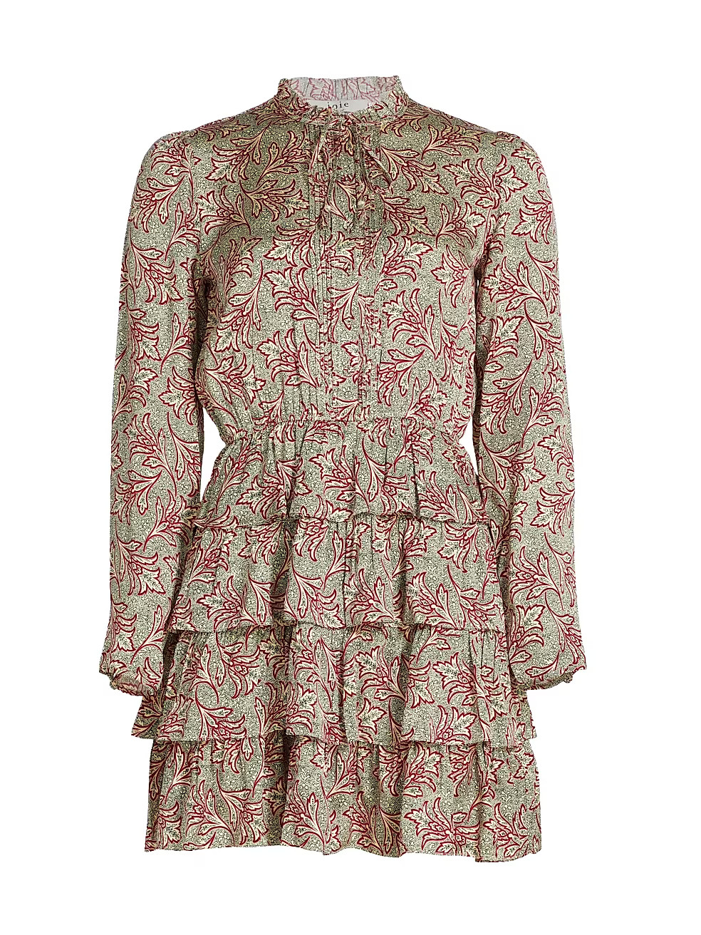 Joie Willow Floral Pin-Tucked Minidress | Saks Fifth Avenue