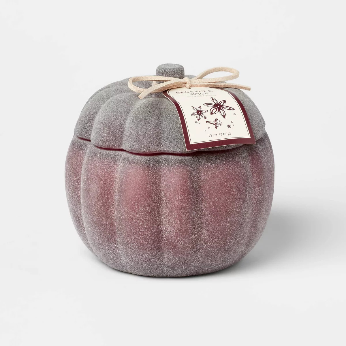 2-Wick Pumpkin Sea Salt and Spice Glass Candle 12oz - Threshold™ | Target