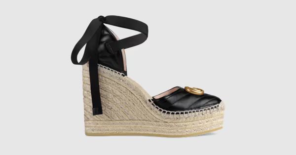 Gucci Leather platform espadrille | Gucci (US)