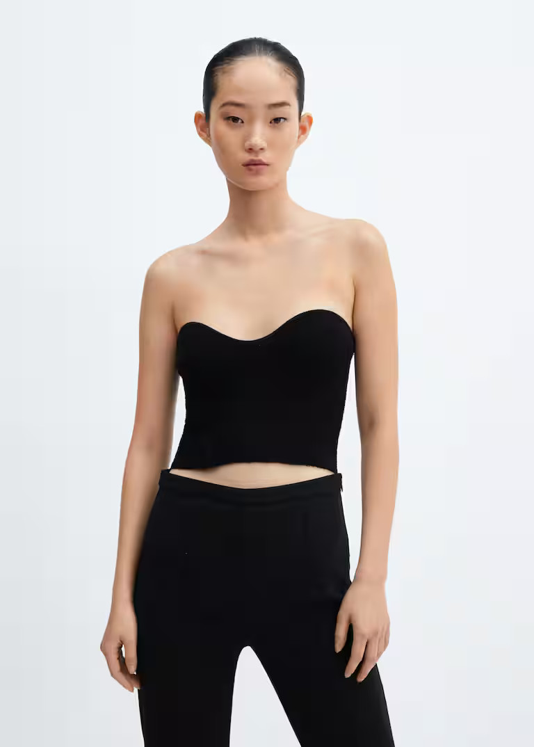 Tweed corset topREF. 57088267-BOSITA-LM | MANGO (UK)