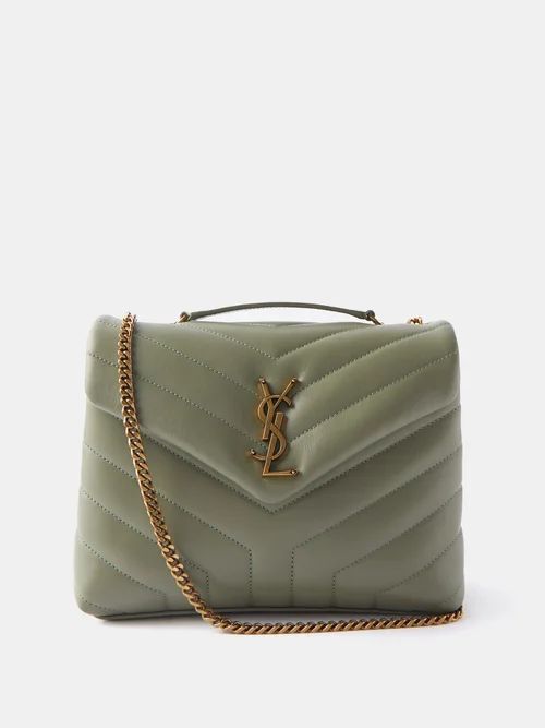 Saint Laurent - Loulou Small Quilted-leather Shoulder Bag - Womens - Light Green | Matches (UK)