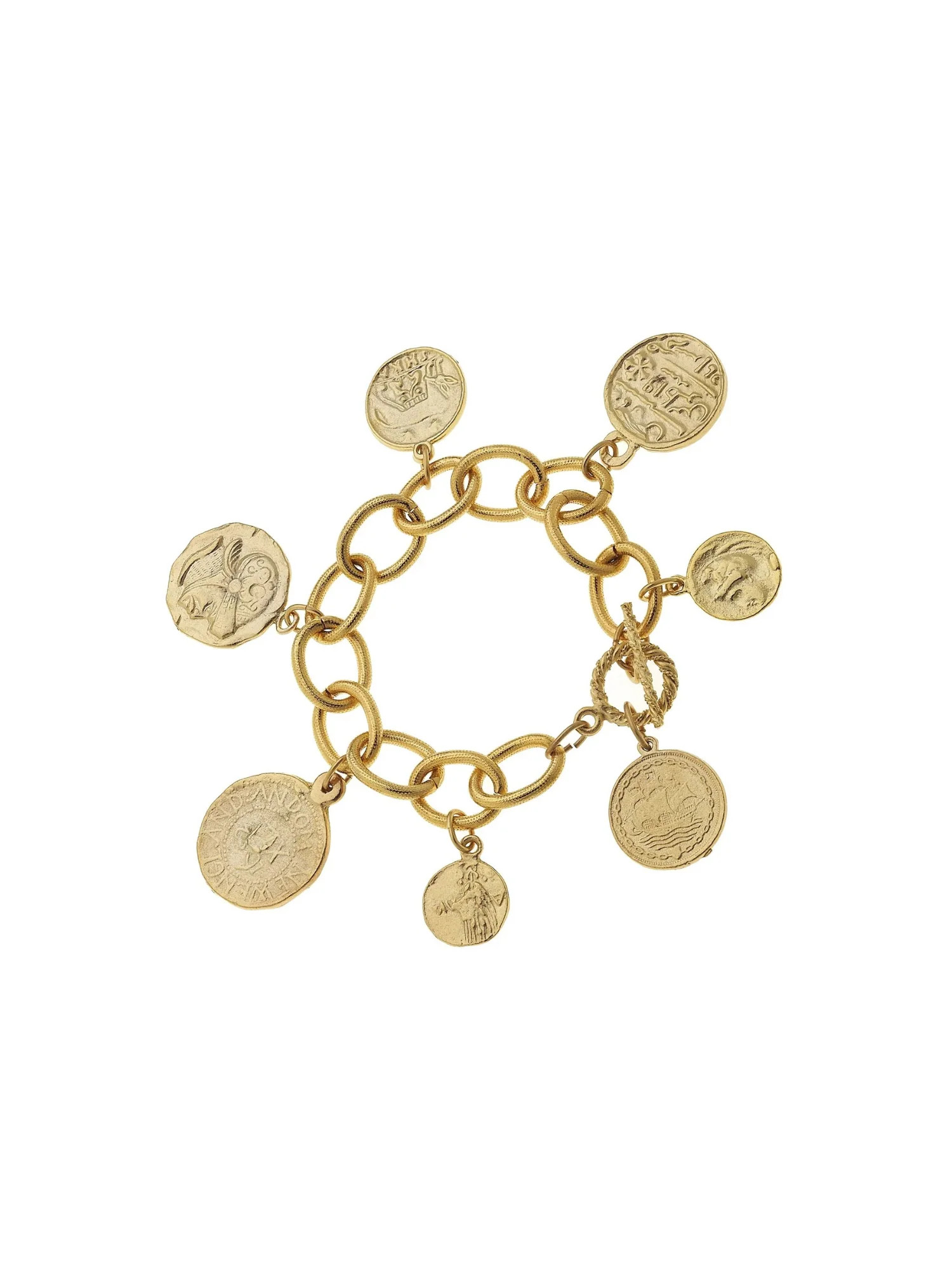 Gold Coin Charm Bracelet | Emily McCarthy