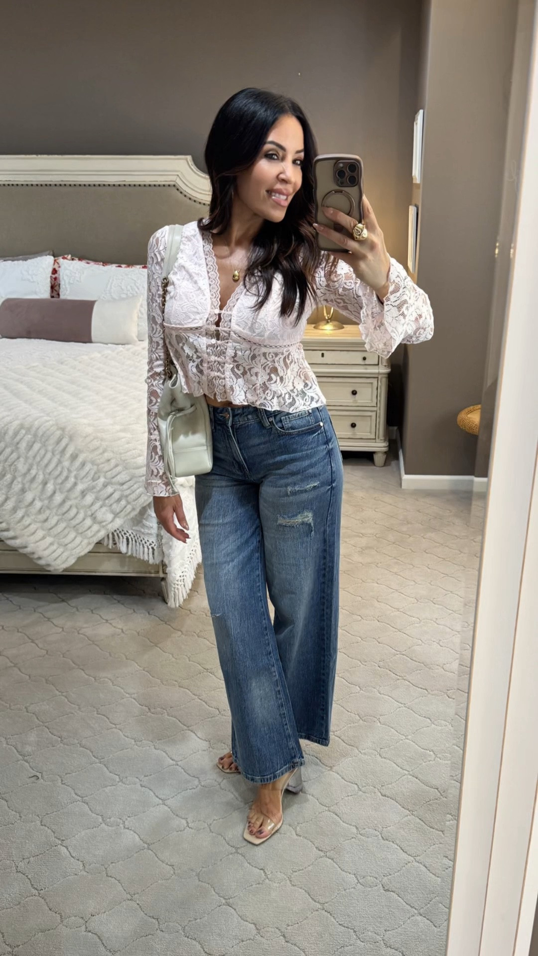 Obsessed with this contrast! ✨ Pairing more grungy jeans with a delicate, lacey romantic top is everywhere for fall 2026 and it is just such a vibe. The best part? This entire look is completely affordable and brand new from Walmart! 🤍 Hurry and grab these pieces before they sell out! 🎀
#WalmartStyle