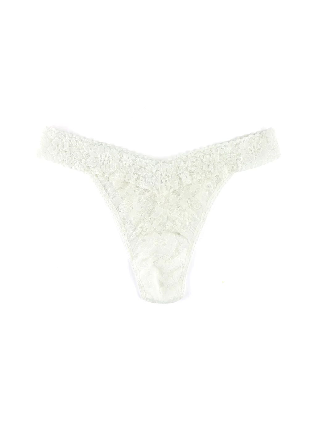 Daily Lace™ Original Rise Thong Marshmallow Sale | Hanky Panky