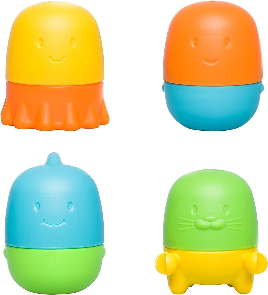 Ubbi Interchangeable Bath Toys for Toddlers and Baby, Colorful Mix and Match Baby Bath Accessory,... | Amazon (US)