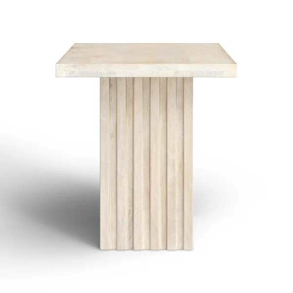 Valda Solid Wood Pedestal End Table | Wayfair North America