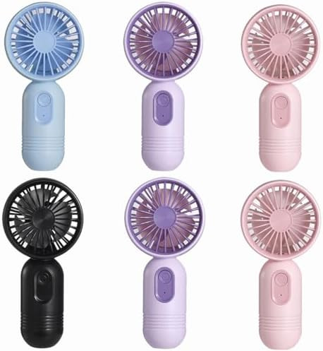 Mini Portable Fan 6 Pack, Cute Handheld Fan Battery Operated Lightweight Small Personal Fans with... | Amazon (US)