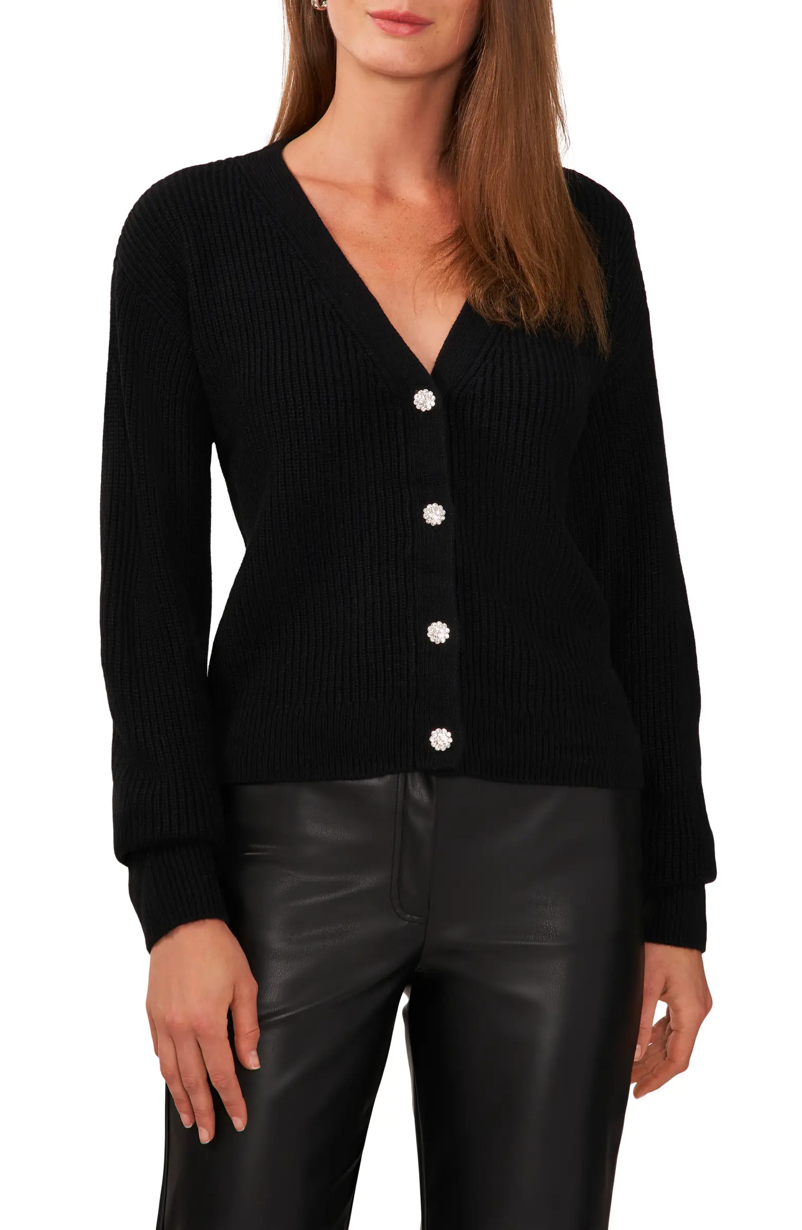 Embellished Button Cardigan | Nordstrom