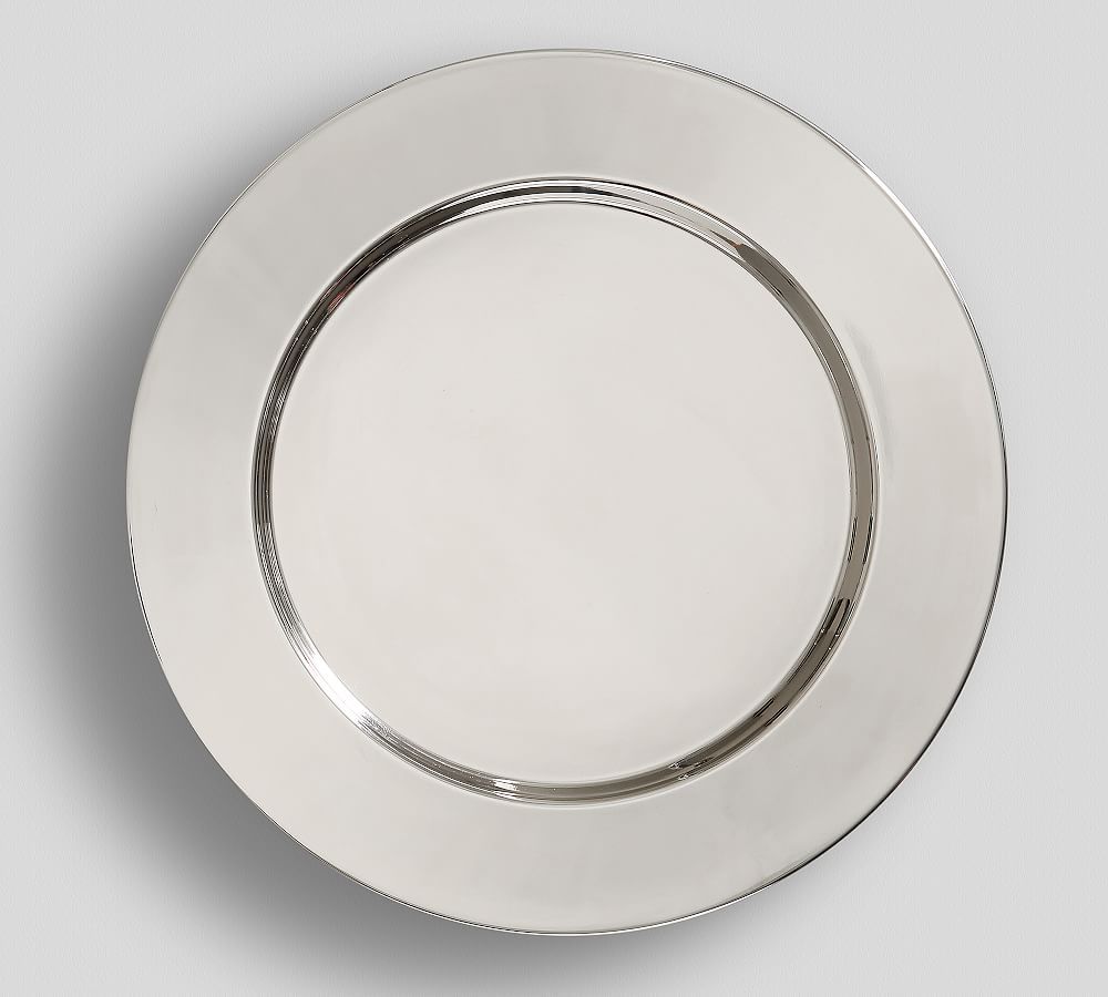 Harrison Stainless Steel Charger Plates | Pottery Barn (US)