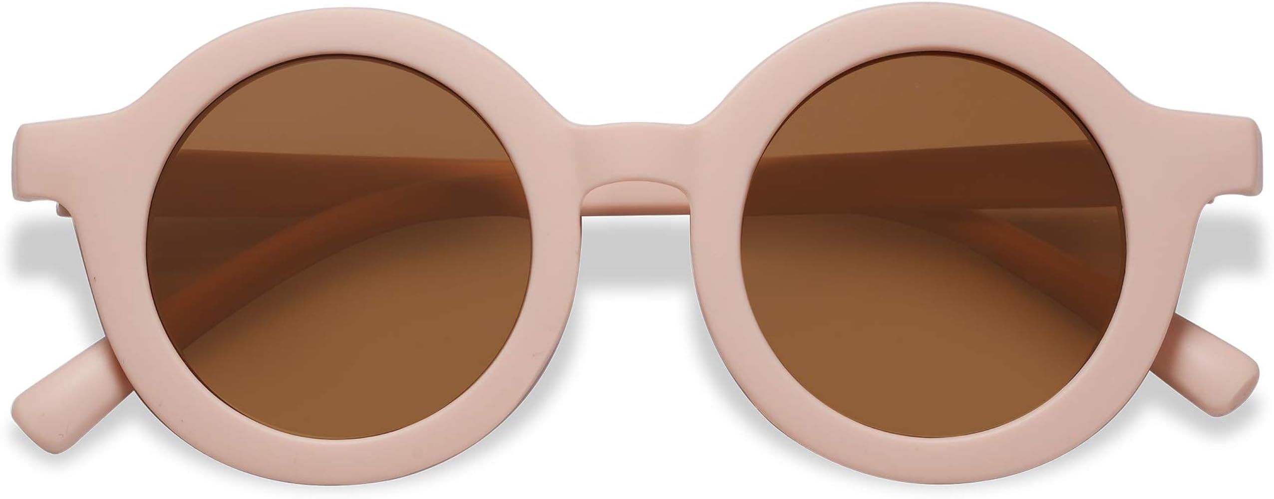 SOJOS Cute Round Polarized Sunglasses for Kids Girls Boys UV400 Protection De Sol Gafas Beach Holiday | Amazon (US)