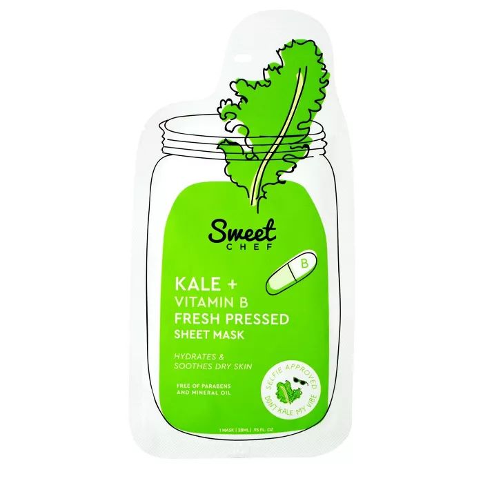 Sweet Chef Kale Vitamin B Fresh Pressed Face Mask Sheet - .95oz | Target