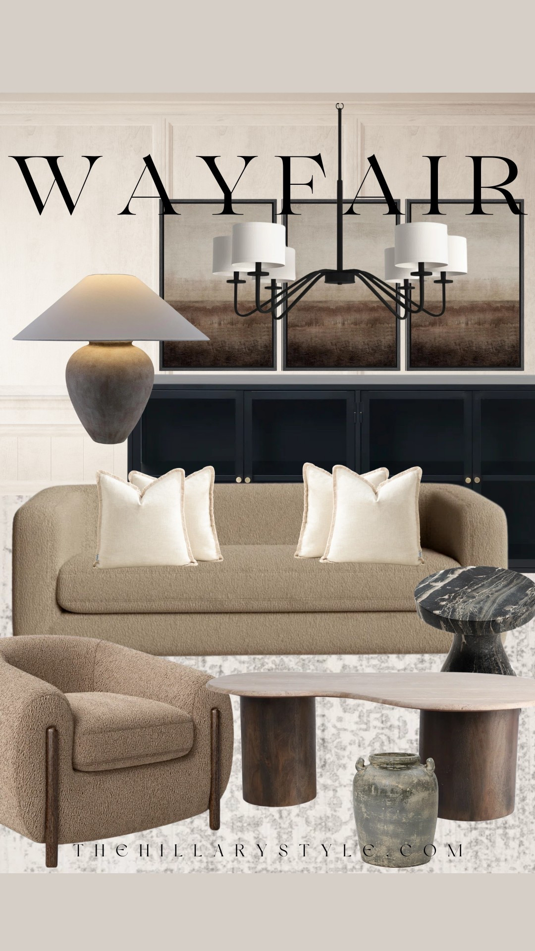 These are all pieces I’m loving right now for a timeless, neutral living room. Moody tones, soft textures, and designer-inspired lines.

#LTKStyleTip #LTKHome #LTKOver40