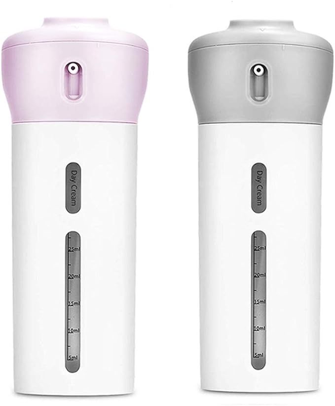 2 Pieces 4 in 1 Travel Dispenser Shampoo Lotion Gel Set Leak-proof Travel Containers Bottles For ... | Amazon (US)
