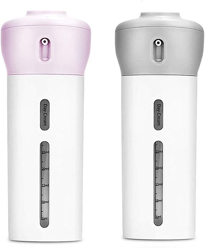 2 Pieces 4 in 1 Travel Dispenser Shampoo Lotion Gel Set Leak-proof Travel Containers Bottles For ... | Amazon (US)