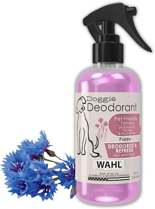 Wahl USA Puppy Pet Deodorant Spray, Deodorizes Odors, Cornflower Aloe, 8 oz     Freshen Up Dog & ... | Amazon (US)