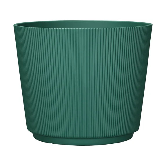 Mainstays 13.9" D x 11.4" H Parker Green Recycled Resin Planter | Walmart (US)