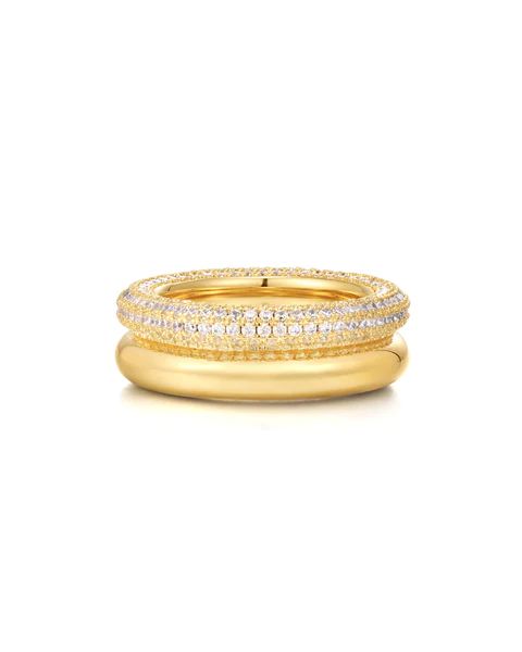 Double Amalfi Ring- Gold | LUV AJ