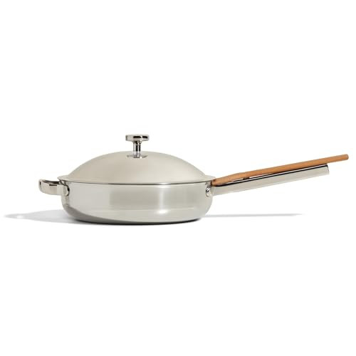 Our Place Titanium Always Pan Pro - 10.6” (2.8 Qt) No-Coating Nonstick Technology | Tri-Ply Tit... | Amazon (US)