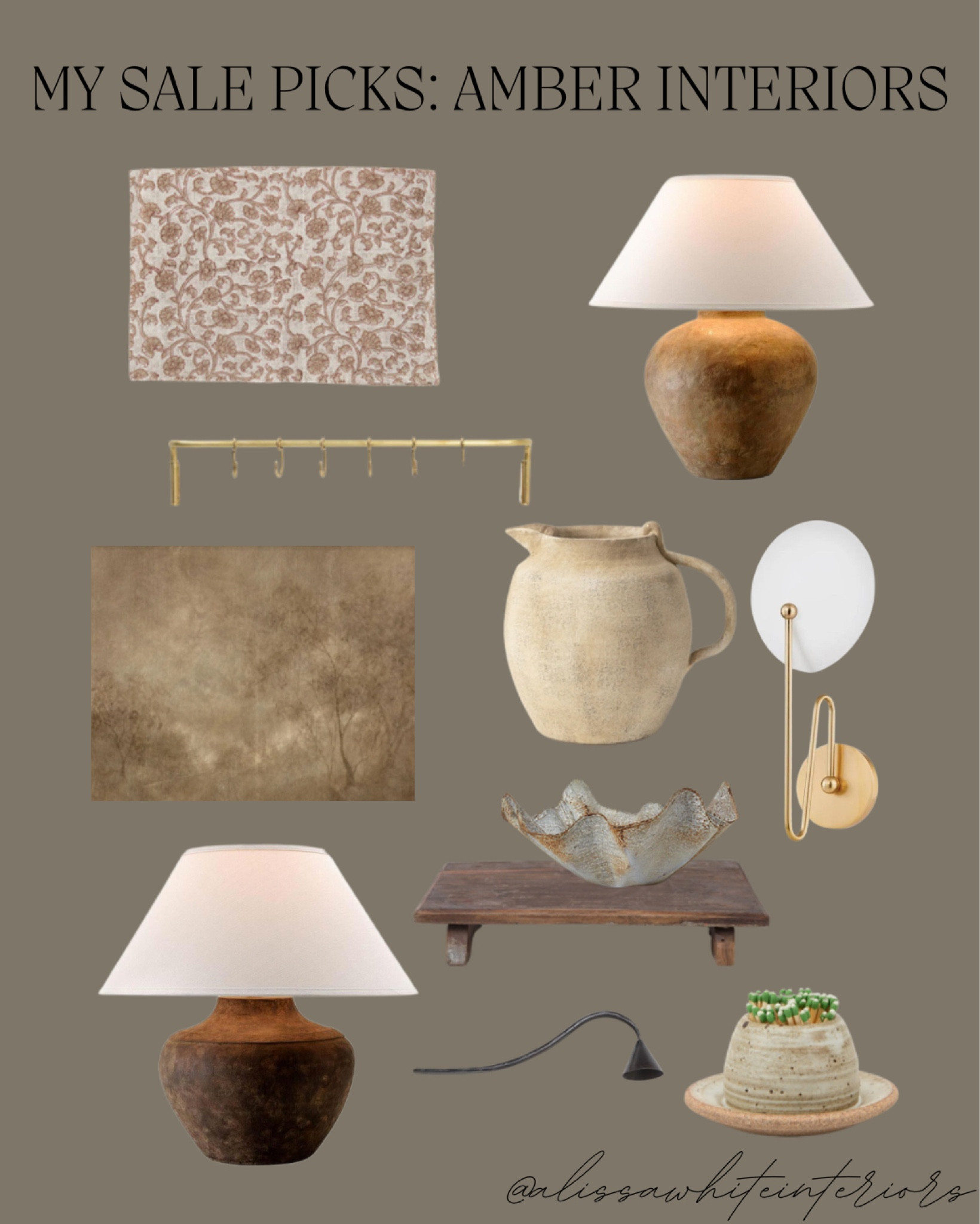 My President’s Day Sale picks from Amber Interiors. 

Table lamp. Sconce. Art. Brass. Home decor. 

#LTKfindsunder100 #LTKhome #LTKsalealert