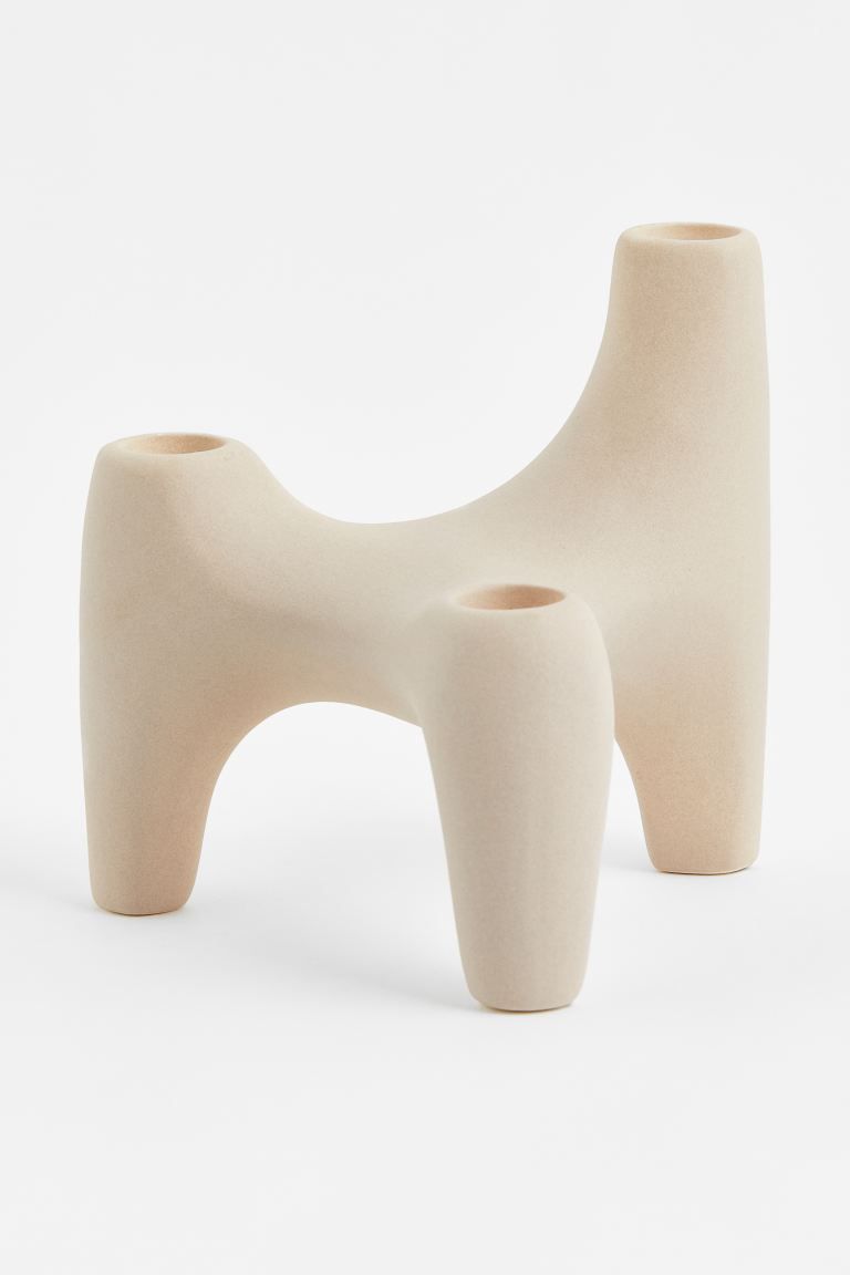 Stoneware Candlestick | H&M (US + CA)