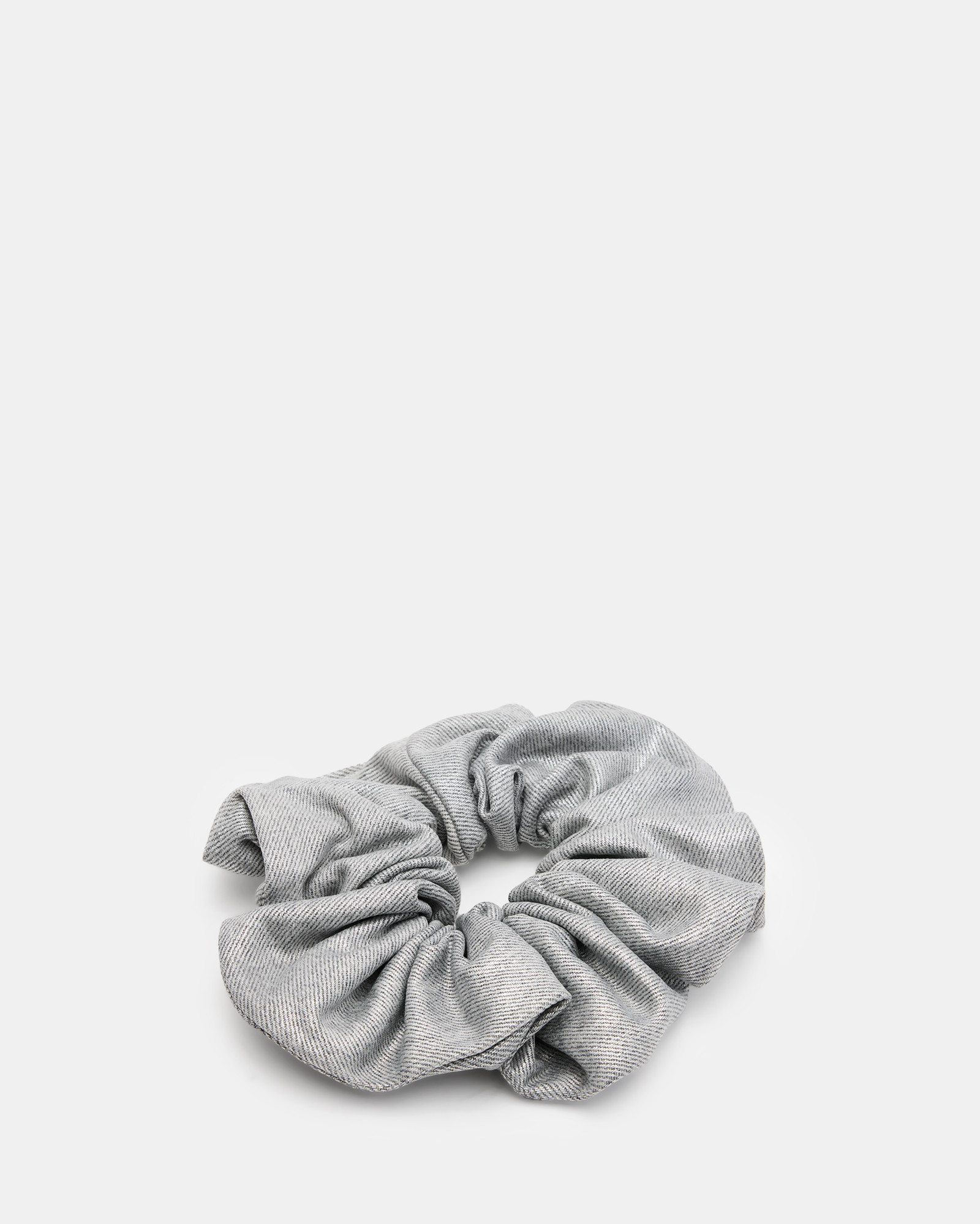 Silver Oversized Scrunchie Metallic Silver | ALLSAINTS | AllSaints UK